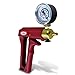 LeLuv Vacuum Pump Maxi Ergonomic with Release Valve and Gauge Red