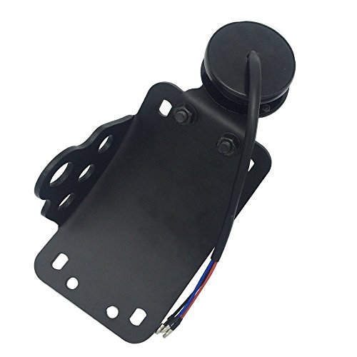 image for Amazicha Side Mount Vertical Curved License Plate Bracket Brake Tailli