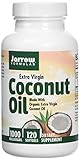 Jarrow Formulas Coconut Oil 100% Organic Extra Virgin, 1000 mg, 120 Softgels