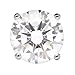 14K Solid White Gold Round Cut Cubic Zirconia Stud Earrings | .50 to 4.0 CTW | Screw Back Posts | With Gift Box