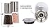 Gourmet Salt & Pepper Mill Set - Stainless Steel & Glass - Adjustable Manual Grinder