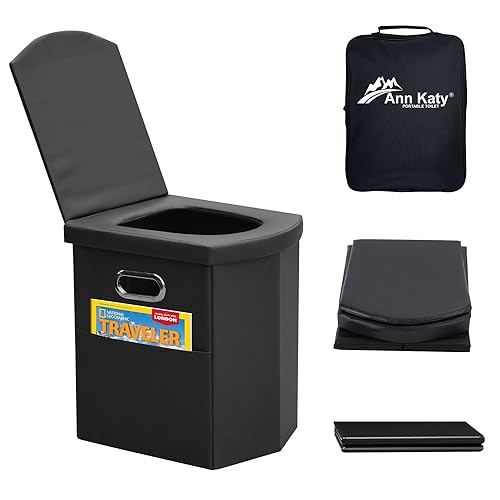 Ann Katy Upgrade XL Portable Toilet for Adults, Extra Large Portable