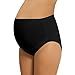 NBB Women's Adjustable Maternity high cut 100% Cotton underwear, Brief Black Large