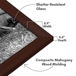 Americanflat 10 Piece Mahogany Picture Frames