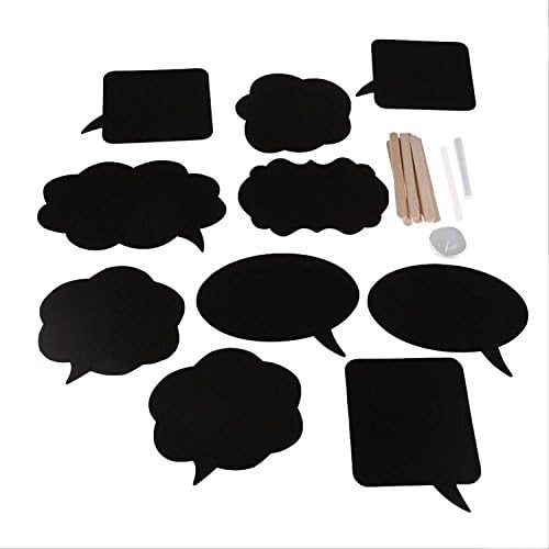 10pcs Photo Booth Props Speech Bubbles on Stick Wedding Shower Party Decoration