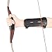KRATARC Archery Youth Arm Guard Kids Protector Adjustable for Hunting Shooting Arrows Bow (Black- Upgraded Version)