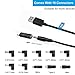 IBERLS Universal Power Cord Cable(with 10 Connector), USB to DC 5.5 x 2.1mm Plug Charging Cord Adapter for LED Pixel Light, USB-HUB, Kindle Fire Tablet, DJ Controller, Nextbook, Smart Phones ect