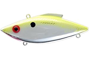 Bill Lewis Lures Lifelike Rat-L-Trap Magnum Force Lipless Crankbait Fishing Wobble Lure for Shallow Saltwater