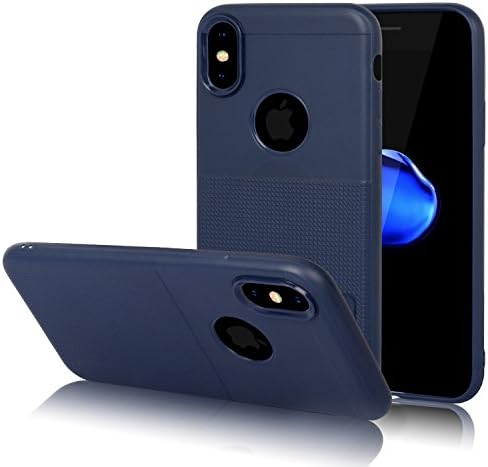 Gounzlar Rugged Armor Case for iPhone X 2017 (Blue)