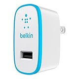 Belkin Boost Up Home and Wall Charger, 12W, 2.4 Amp, Blue (F8J040ttBLU)
