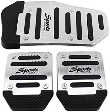 Nonslip Pedal Cover Set for Car(silver)