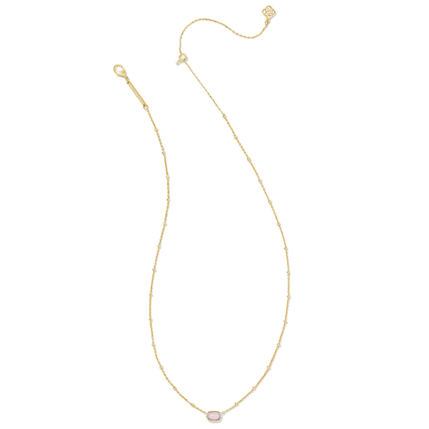 Kendra Scott Mini Elisa 14k Gold-Plated Satellite Short Pendant Necklace, Fashion Jewelry for Women