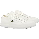 Lacoste Women's Backcourt Sneaker, Off White/Off White, 10