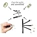 Shirt Stay,Jelinda 2 Piece Mens Elastic Shirt Suspenders Garters Shirt Stays Non-slip Locking Clamps (Style B)