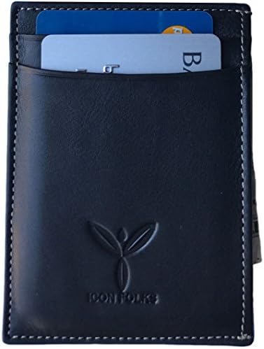 Genuine Leather RFID Slim Wallet - Premium Handmade Gift