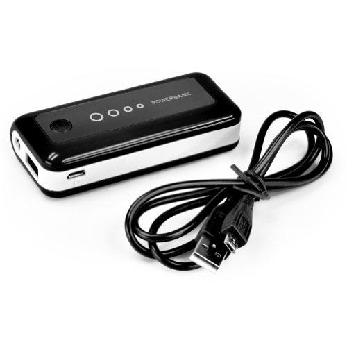 5600mAh Portable Power Bank Backup External Battery Mobile Charger (Black)