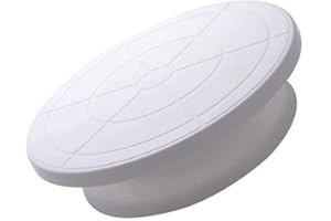 Cake Rotating Turntable Decoing Turntable Stand White Fine Craftsmanship