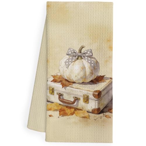 QEJ Vintage Fall Pumpkin Hand Towels for Girls Bathroom 16x24 Inch at Amazon