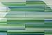 Green and Blue Tidal Glass Subway Tile for Kitchen Backsplash or Bathroom, Color Sample