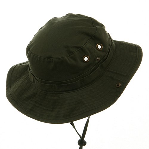 Washed Hunting Hats-Olive L