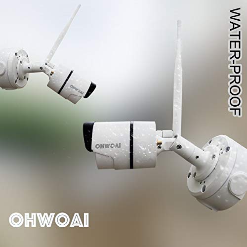 Aluminum Bracket Junction Back Box Onduit Base for OHWOAI Bullet Cameras, Water-Proof Junction Box for IP Camera (4 Pack) Electric Enclosure for Indoor/Outdoor Use with Screws Cable DIY Case Encl