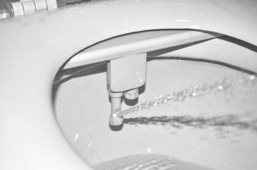 Mechanical Bidet,Powpro POW-CB2000 Sbid Non-Electric Mechanical Bidet Cold and Hot Water Cleaning/Dual Nozzles/Self-Cleaning/Water Pressure Controll Toilet Seat (Large2)