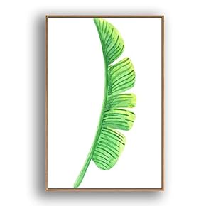 Framed Canvas Wall Art for Living Room, Bedroom Leaves Canvas Prints for Modern Home Decoration Ready to Hang - 16"x24" inches