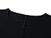 Veranee Women's Plus Size Swing Tunic Top 3/4 Sleeve Floral Flare T-Shirt (XXX-Large, Black)
