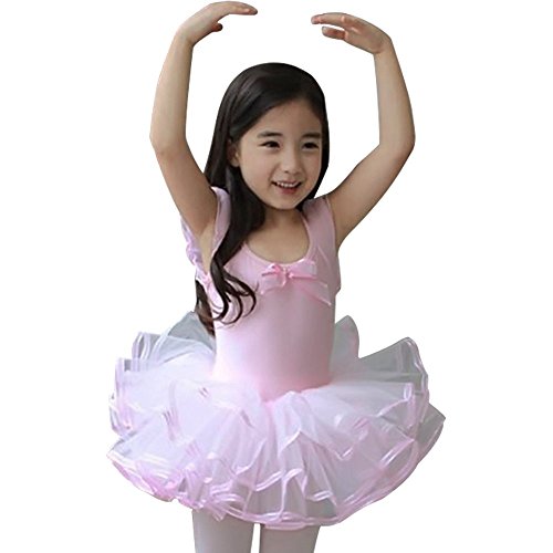 Girls' Kids Ballet Costume Tutu Dance Skate Dress Princess Leotard Skirt