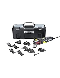 Rockwell RK5151K 4,2 Amp Sonicrafter F80 herramienta múltiple de oscilación con tecnología Duotech de ángulo de oscilación y kit de accesorios (10 piezas)