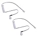 HDE 2 Pack Clear Colored Replacement Coil Audio Tube for Two-Way Radio Audio Headset Kit