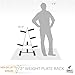 Olympic Weight Plate Rack, Holds up to 500lb of 2 inch Weights by D1F – Black Weight Holder Tree with 7 Branches for Stacking and Storing High Capacity Weights-Durable Triangle Plate Racks (Renewed)thumb 2