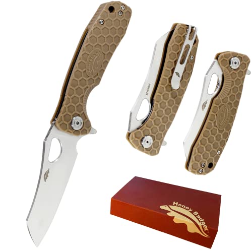 Western Active Honey Badger Knife Flipper Wharncleaver Pocket Knife