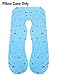 Pregnancy Pillow Cover/U Shaped Pillow Cover/Pregnancy Pillow Case/Maternity Pillow Case/Pillowcase with Removable Cotton Cover 57x30 Inch for Pregnancy Pillow Moonblue