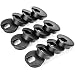 Desk Grommets 2 Inch 12 Pack | Black Plastic Wire Organizers | Computer Cable Hole Cover Plug Bushings | Great to Hide Cords & Cables Through Office Desk, Entertainment Centers, TV Stands, Tabletops primary