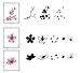 Ejiubas Double-sided Chinoiserie Nail Stamping Plates Nail Art Designs Manicure Set