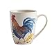 Paula Deen Dinnerware Garden Rooster 16-Piece Stoneware Dinnerware Set, Print -