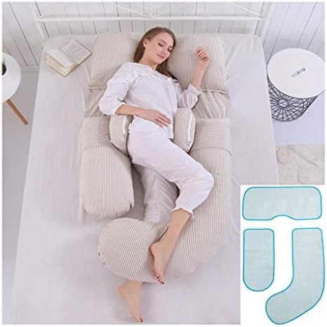 pillow THBEIBEI Cotton Fiber Breastfeeding Maternity Four Seasons Available U Shape Support Cushion With Cold Mat Multifunction Freely Combined And Disassembled 175 * 80 cm cold Mat