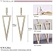 LILIE&WHITE Women Geometric Triangle Shape Drop Earrings Gold