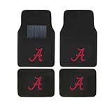 Collegiate ALABAMA New Carpet Type Floor Mat Liner. Wow! Alabama Logo On All 4 Mats