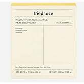 Biodance Radiant Vita Niacinamide Face Mask, 34g, 4 Pieces per Box