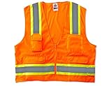 Ergodyne GloWear® 8248Z Class 2 Two-Tone Surveyors Vest, Small/Meduim, Orange