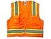 Ergodyne GloWear 8248Z ANSI Two-Tone Surveyors Reflective Safety Vest, Orange, Small/Medium