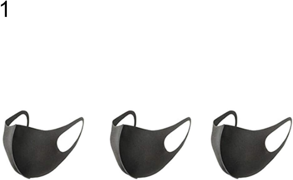 Yamalans 3Pcs Dust Breathing Mask Dustproof Mask Anti Flu and Saw Dust Masks Mowing Running Cycling Reusable Outdoor Activities Dark Gray