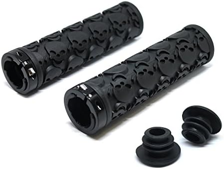 WENHAOYU 1 Pair Bike Handlebar Grips,Mountain Bike Handlebar,Bike Handlebars Black,Non-Slip Rubber Bicycle Handle Grip with Aluminum Lock,Bike Hand Grip for Urban Bike/Tricycle/Mountain Bike/Road Bike