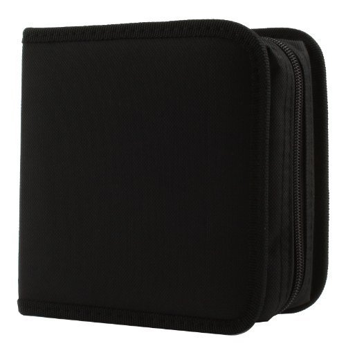 Great for Dj and Video House. Cd Wallet, 24 Capacity Cd Holder Case Square Zipper in Assorted Color for Cd DVD Storage, Made with Nylon Material. - PrimeTrendz TM
