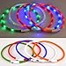 Walgap® LED Dog Collar Rechargeable USB One Size Fits All Waterproof Night Safety Pet Dog Collar (Green)