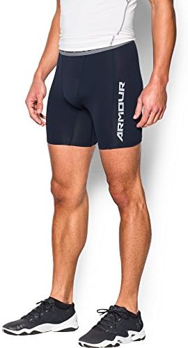 Under Armour Men's CoolSwitch Compression Shorts, Midnight Navy/Reflective, Large