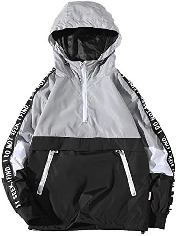 Forthery Men's Mountain Waterproof Ski Jacket Windproof Rain Outwear Plus Size