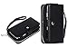 Dreams Mall(TM)New Arrival 2 in 1 Premium PU Leather Wallet Purse Case Protection for Samsung Galaxy S6 with Stand Flip Cover and Strap-Black